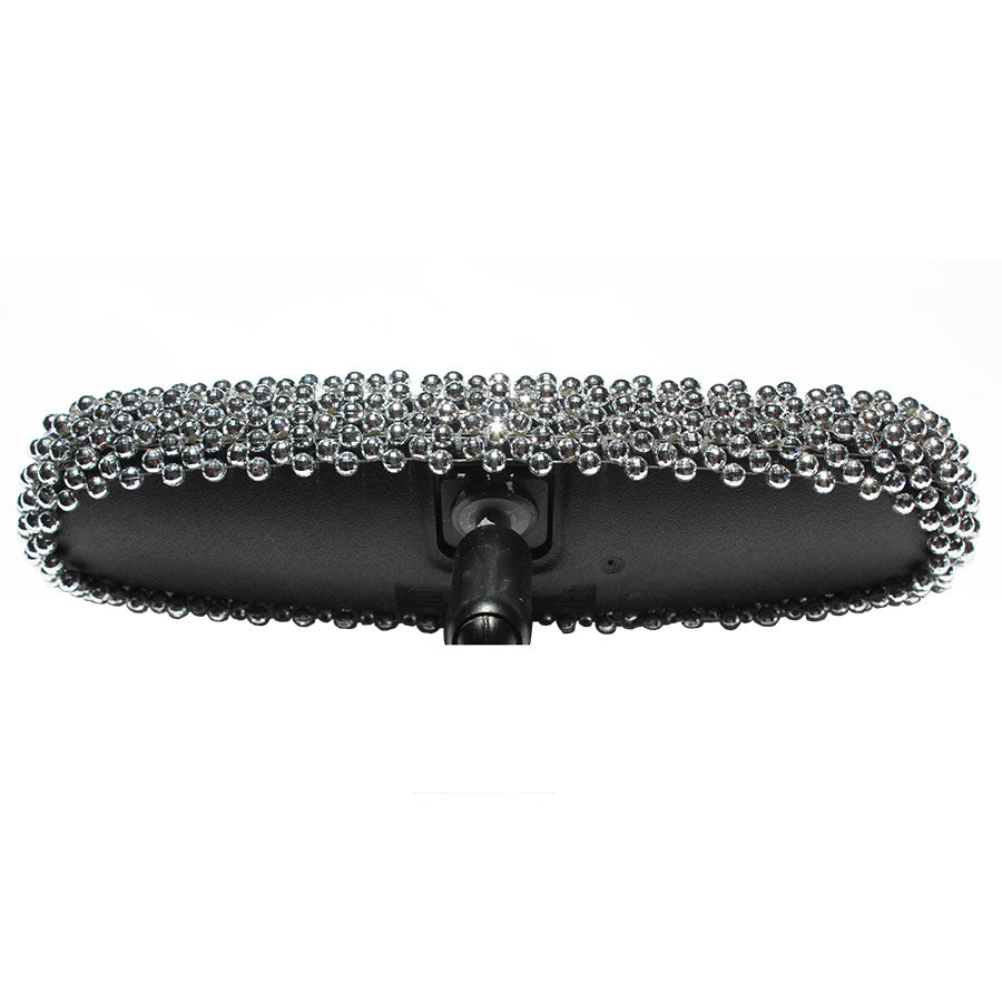 Bling Chrome Faceted Rear View Mirror Cover