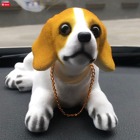 Bobble Head Beagle - Dashboard Accessory Dog