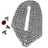 Bling Chrome Faceted Rear View Mirror Cover